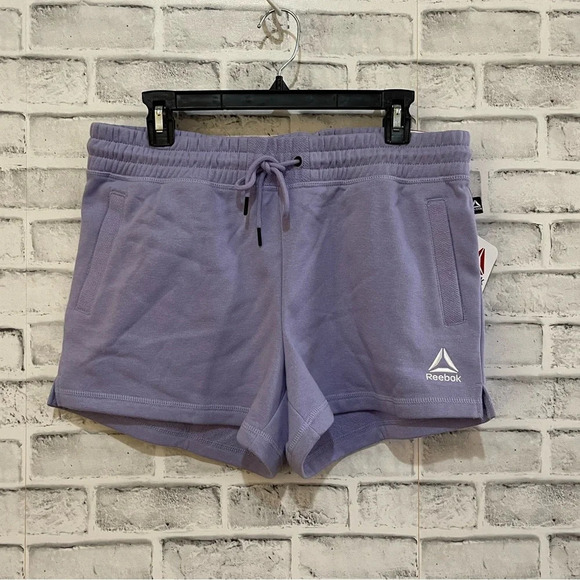 Reebok Pants - NWT! Women’s Reebok light purple athletic lounge relaxed shorts Large